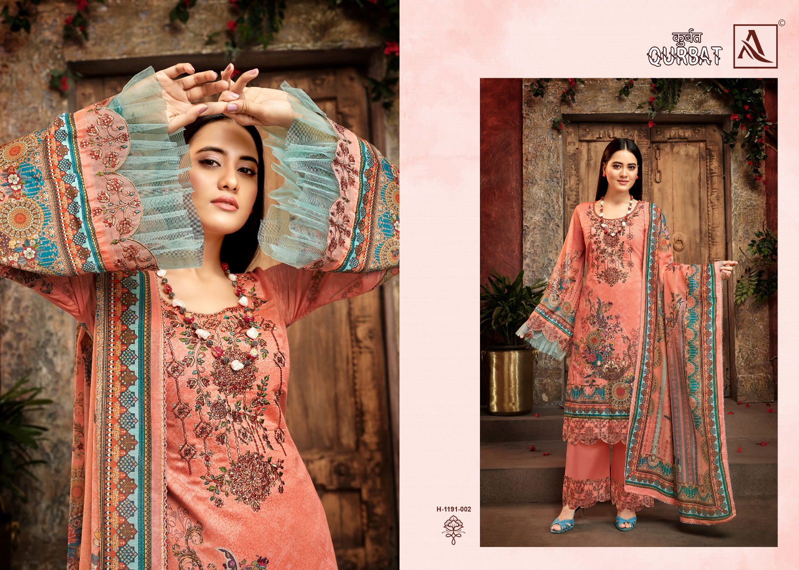 Qurbat 8 By Alok 001-008 Pakistani Suits Catalog